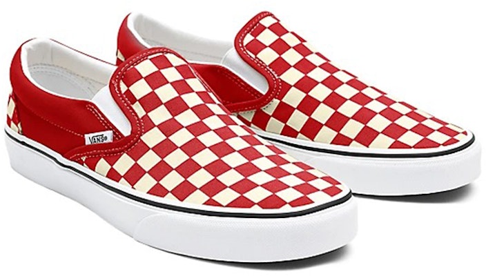 Vans Custom Checkerboard Slip-On Merah/Putih VN0A3CST038 Lookbook Vans Custom Checkerboard Slip-On Merah/Putih VN0A3CST038
