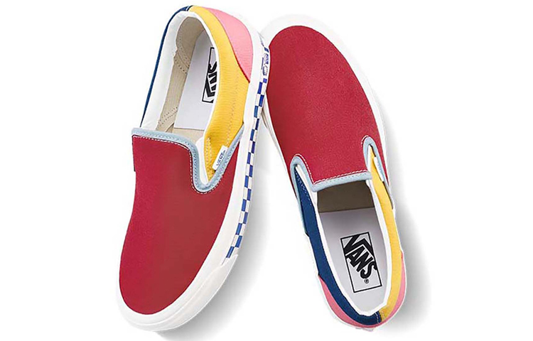 Lookbook Vans Classic Slip-On 98 'Rojo Amarillo Azul' VN0A3JEX1JK