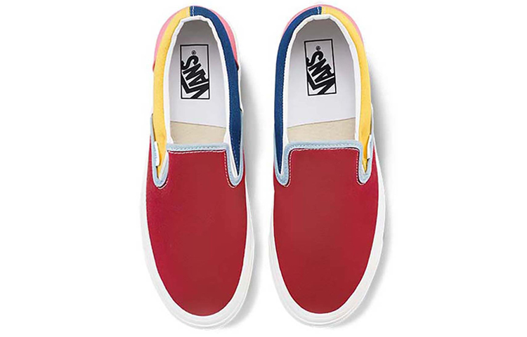Shop Vans Classic Slip-On 98 'Rojo Amarillo Azul' VN0A3JEX1JK
