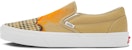 Kasut Vans Slip-On Rendah Santai Unisex Coklat Kuning VN000XG8AZP