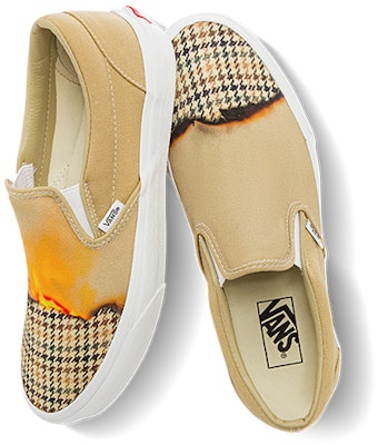 Vans Slip-on Low Tops Casual Shoe Unisex Brown Yellow VN000XG8AZP Shop Vans Slip-on Low Tops Casual Shoe Unisex Brown Yellow VN000XG8AZP