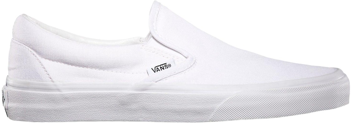 Vans Classic Slip-On Wide 'Canvas - True White' VN0A4BHOW00 Order Vans Classic Slip-On Wide 'Canvas - True White' VN0A4BHOW00