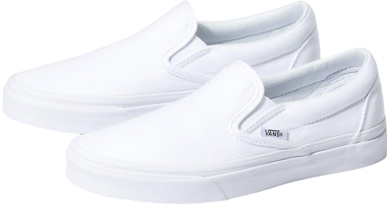 Vans Classic Slip-On Wide 'Canvas - True White' VN0A4BHOW00 Lookbook Vans Classic Slip-On Wide 'Canvas - True White' VN0A4BHOW00