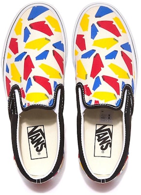 Vans CLASSIC SLIP-ON (POP LOGO) Black 'White Red Yellow' VN0A4U382O8 Lookbook Vans CLASSIC SLIP-ON (POP LOGO) Black 'White Red Yellow' VN0A4U382O8