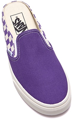 Vans Slip-On Blanco Púrpura Cuadrícula 'White Purple' FLVNAS1U13 Lookbook Vans Slip-On Blanco Púrpura Cuadrícula 'White Purple' FLVNAS1U13