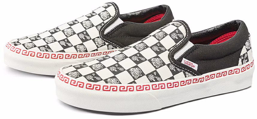 Vans Slip-On 'Black White' VN0A5JLXBMA Lookbook Vans Slip-On 'Black White' VN0A5JLXBMA