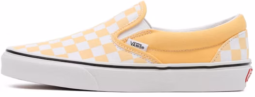 Vans Checkerboard Classic Slip-On Low-Top Sneakers White/Yellow VN000XG8AZV Vans Checkerboard Classic Slip-On Low-Top Sneakers White/Yellow VN000XG8AZV