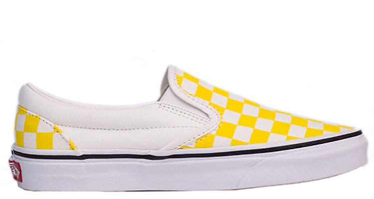 Vans 低筒懶人鞋 黃白棋盤格 男女同款 Order Vans 低筒懶人鞋 黃白棋盤格 男女同款