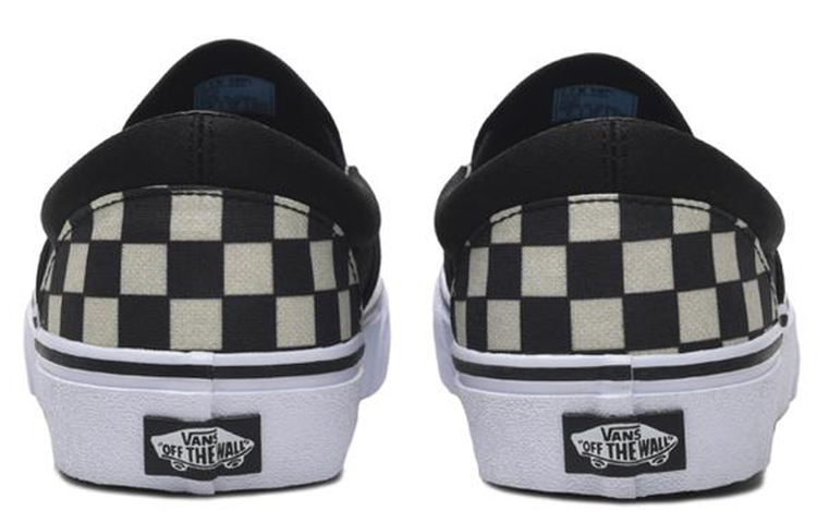 Vans Slip-On Black White Grid Japanese Version Black And White 圖 5