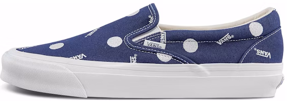 Vans OG Classic Slip-on LX Low Top Casual Skateboarding Shoes Unisex White Blue VN0A45JK84A Vans OG Classic Slip-on LX Low Top Casual Skateboarding Shoes Unisex White Blue VN0A45JK84A