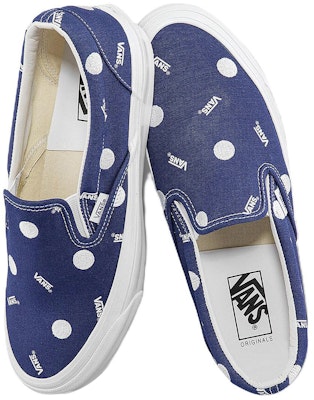 Vans OG经典 Slip-on LX 低帮休闲滑板鞋 男女款 白蓝色 VN0A45JK84A Shop Vans OG经典 Slip-on LX 低帮休闲滑板鞋 男女款 白蓝色 VN0A45JK84A