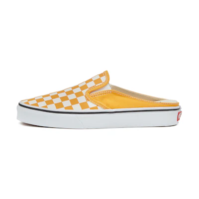 Vans Checkerboard Mule Slip-On Skate Sneakers 'Yellow White'