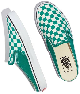 Vans クラシックスリッポンミュール (グリーン/ホワイト) VN0A4P3U06B Lookbook Vans クラシックスリッポンミュール (グリーン/ホワイト) VN0A4P3U06B