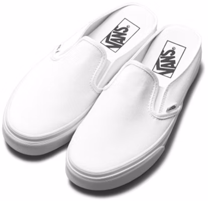 Vans经典款白色穆勒拖鞋 VN0004KTL5R Shop Vans经典款白色穆勒拖鞋 VN0004KTL5R