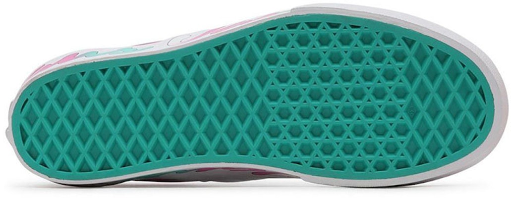 Vans經典滑入款加厚底休閒板鞋 男女款 白綠紫漸變 Shop Vans經典滑入款加厚底休閒板鞋 男女款 白綠紫漸變