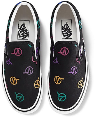 Vans Classic Slip-On Vlogo 'Black Yellow Pink' VN0A4U3816Y Lookbook Vans Classic Slip-On Vlogo 'Black Yellow Pink' VN0A4U3816Y