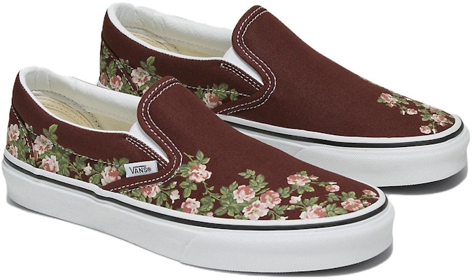 Vans Classic Slip-On Bunga Coklat "Wallflower Floral" VN0009Q77YO Order Vans Classic Slip-On Bunga Coklat "Wallflower Floral" VN0009Q77YO