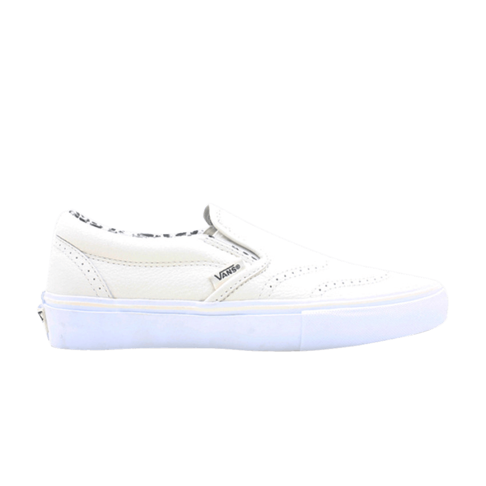 Vans Classic Slip On Wingtip LX 'White'