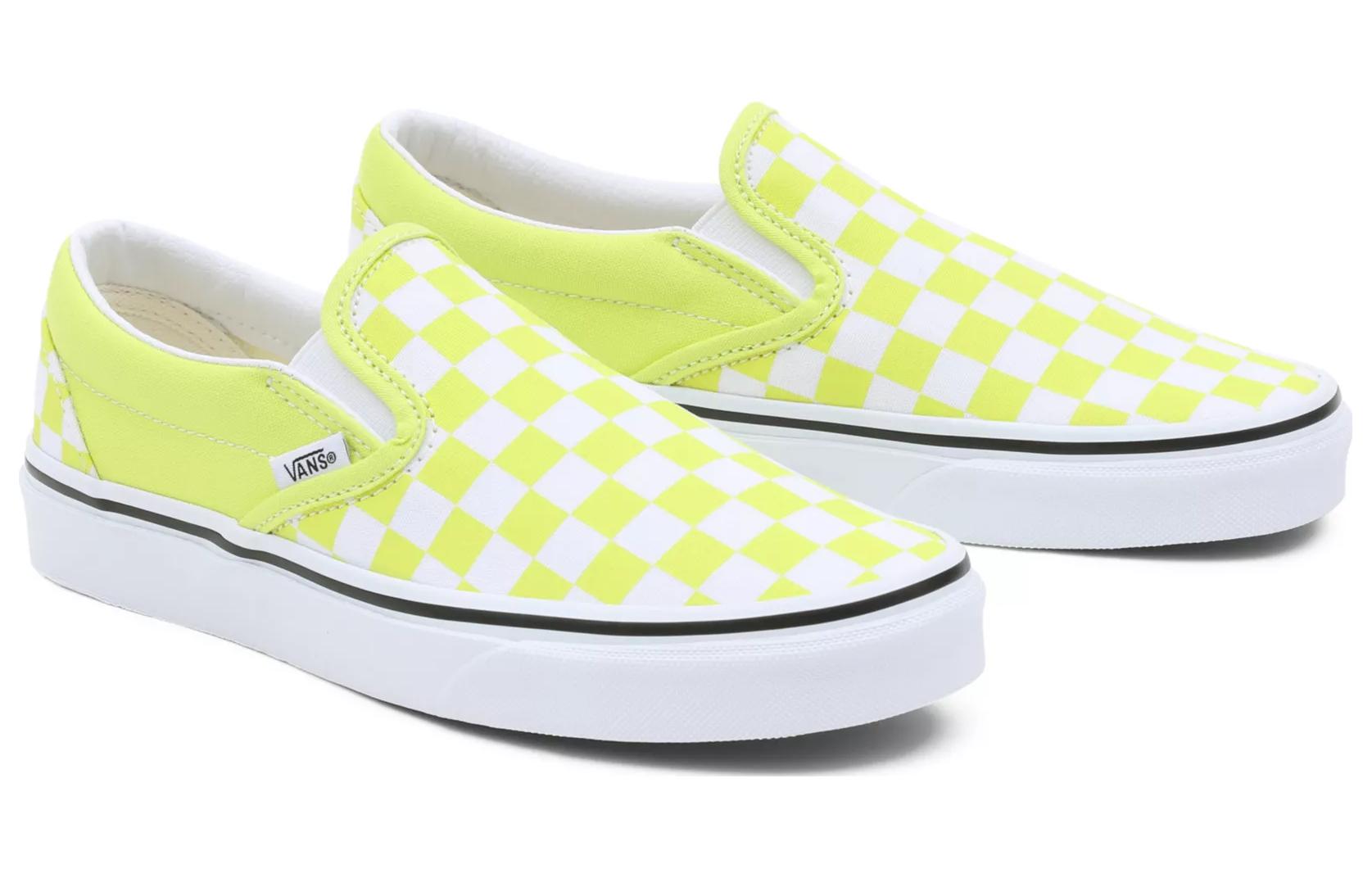 Lookbook Vans 滑入式 Color Theory 經典 時尚休閒 防滑耐磨 低筒 滑板鞋 男女款 綠白