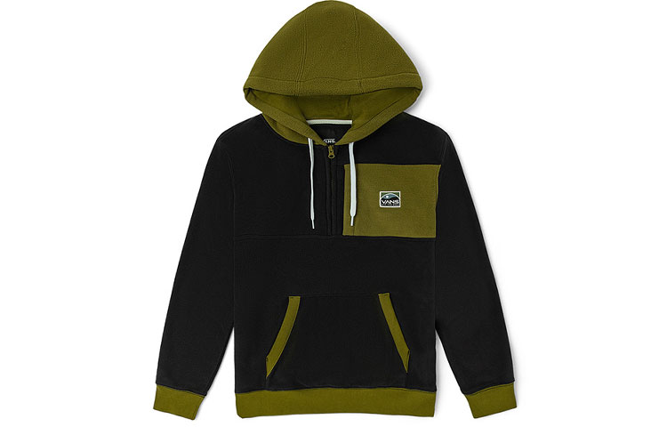 Vans Colorblock Half-Zip Hoodie Black (Unisex) VN0A5KKRBLK