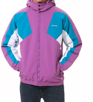 Vans 紫色拼接連帽夾克休閒外套 VN0A49K2ZSV Shop Vans 紫色拼接連帽夾克休閒外套 VN0A49K2ZSV