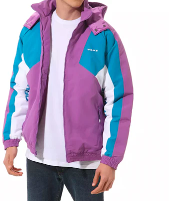 Vans 紫色拼接連帽夾克休閒外套 VN0A49K2ZSV Purchase Vans 紫色拼接連帽夾克休閒外套 VN0A49K2ZSV