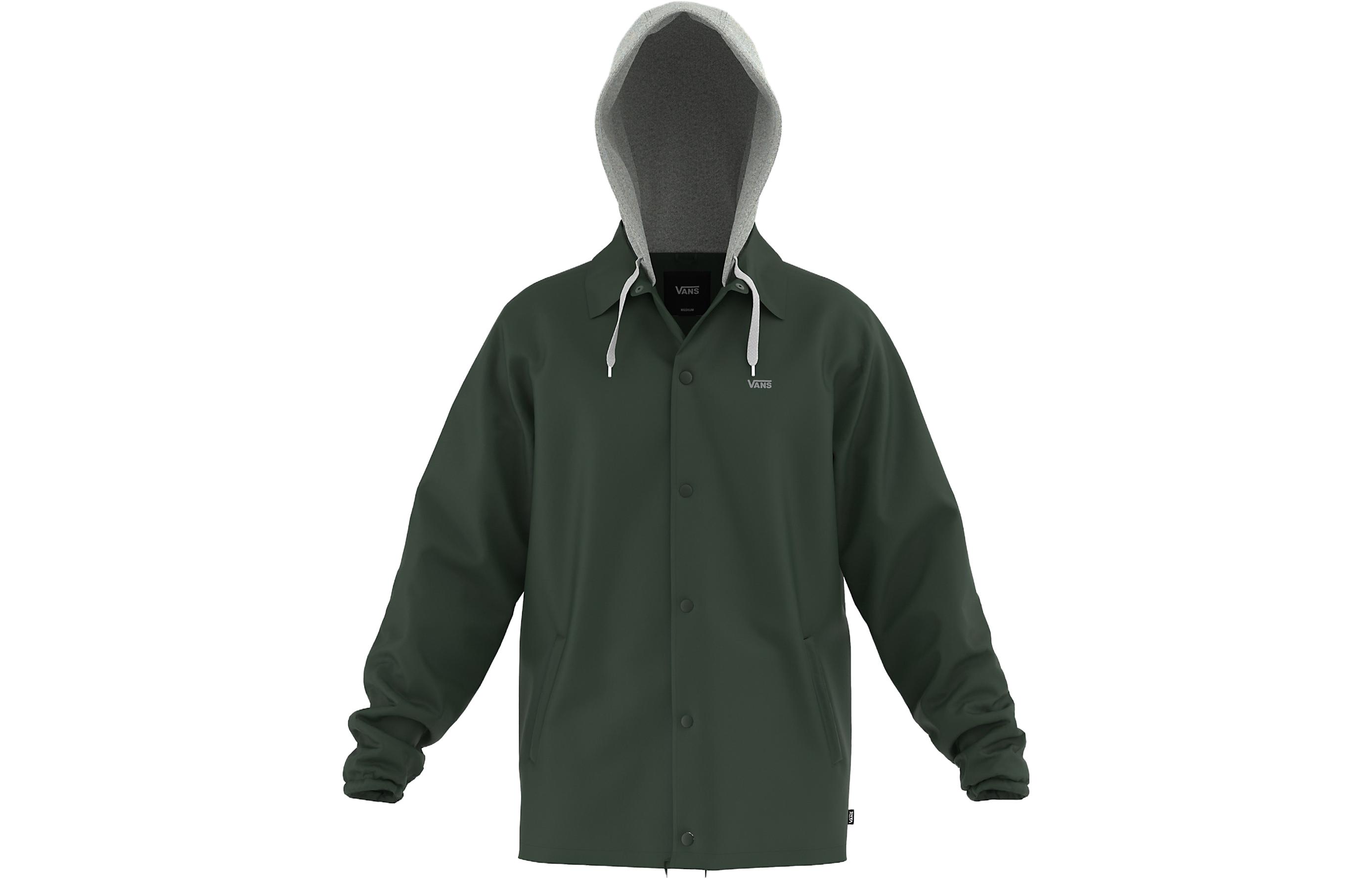Vans Colorblock Hooded Long-Sleeve Jacket Green VN0A3HOUBD6
