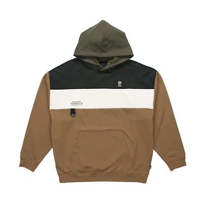 Vans Colorblock Hoodie Tan Unisex Casual Pullover VN0A5F3ODZ9