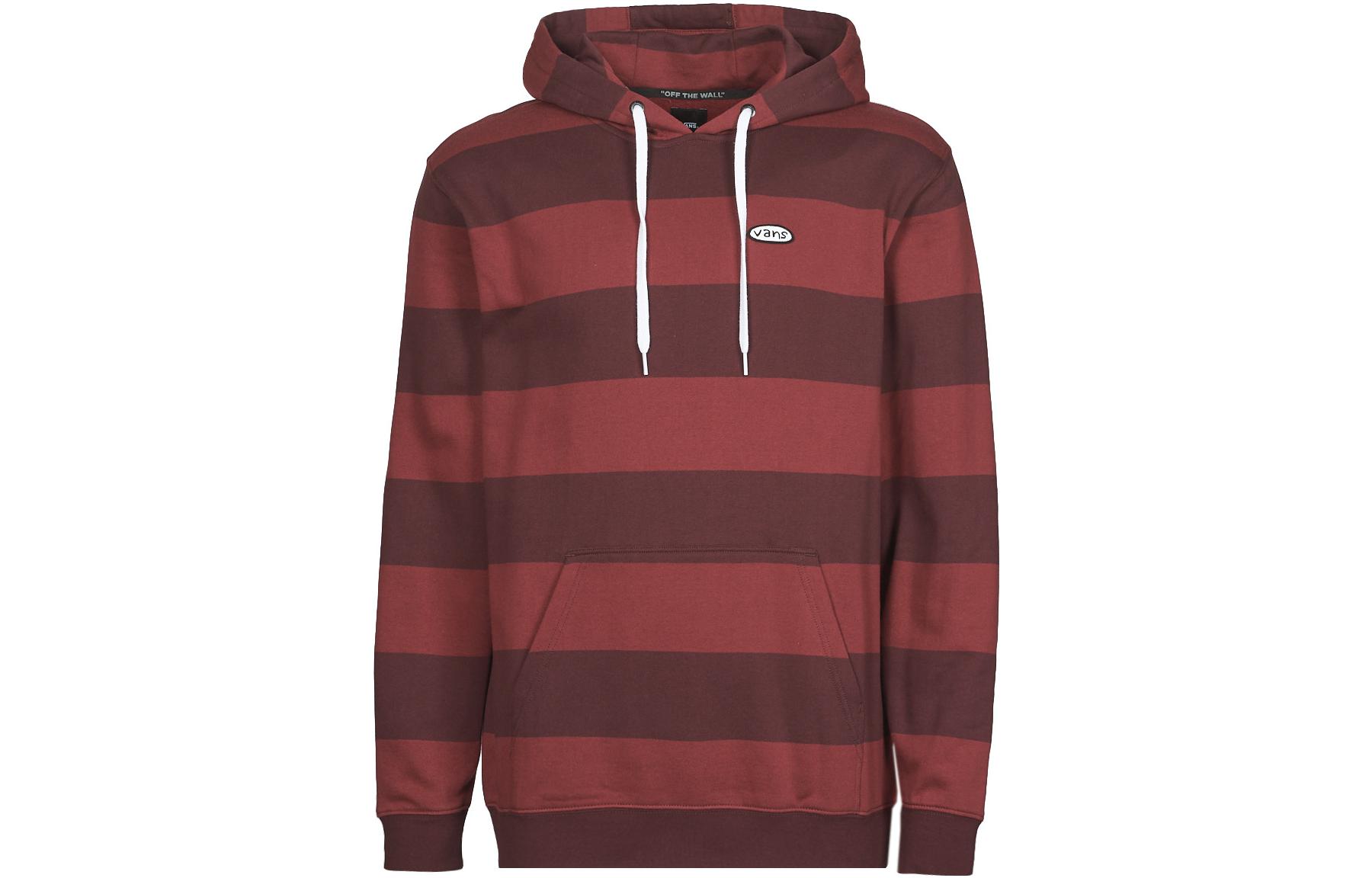 Vans Colorblock Logo Pullover Hoodie Red VN0A5KE7ZA51