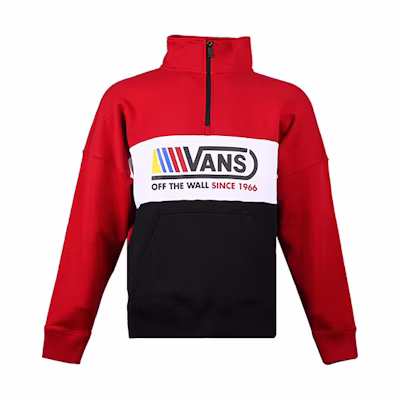 Vans Colorblock Pullover Hoodie Red VN0A4URO14A