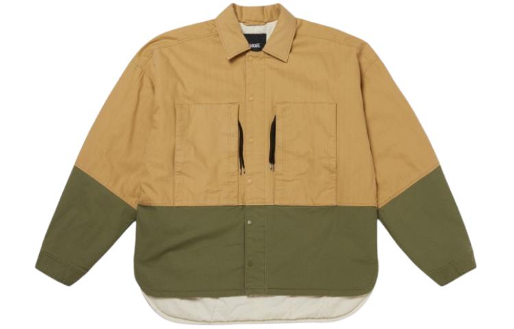 Vans Colorblock Single-Breasted Stand Collar Long Sleeve Jacket Men Colorblock VN000H2J5QJ1