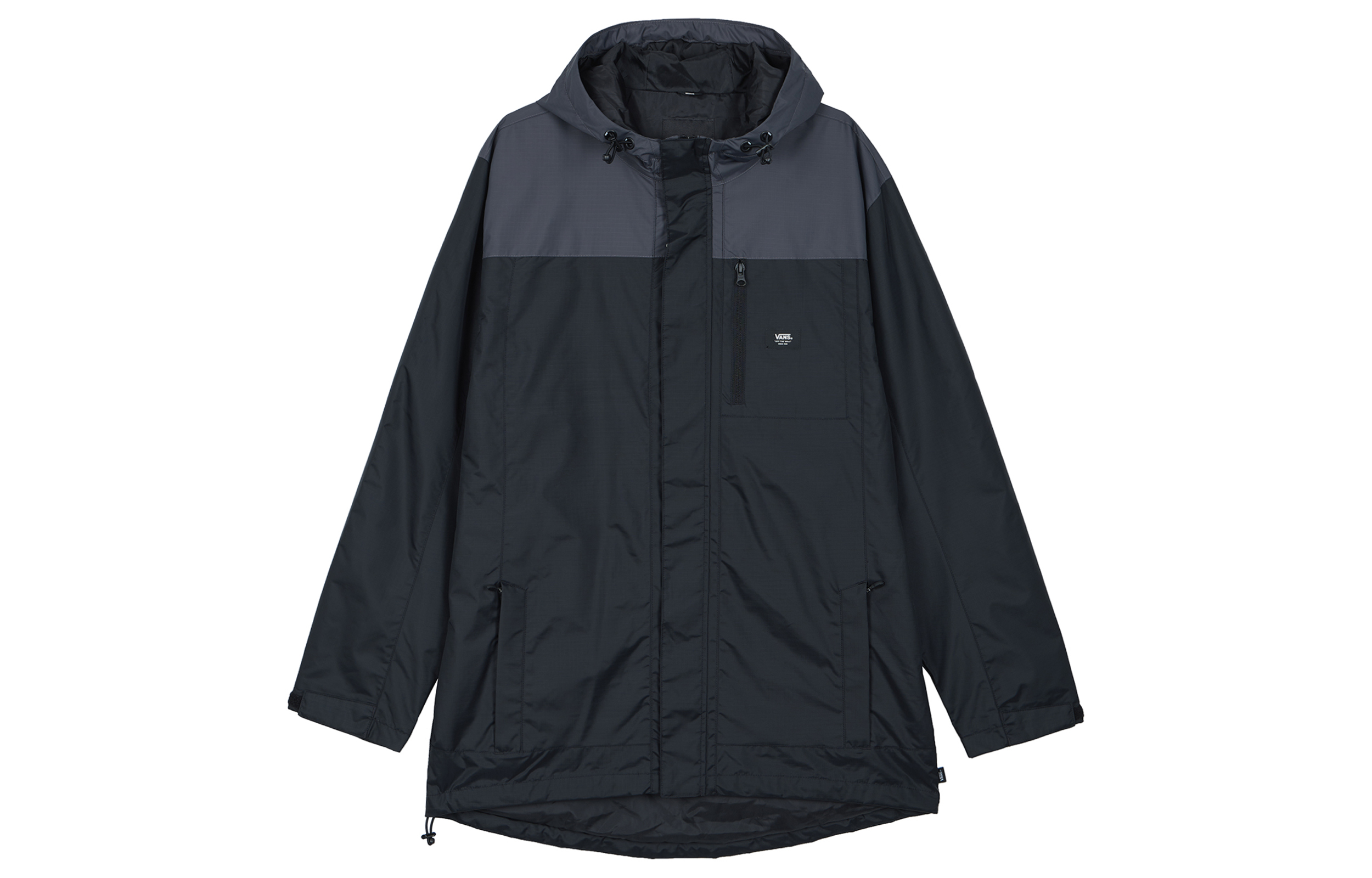 Vans Colorblock Windproof Hooded Jacket - Black VN0A5FPDKOU