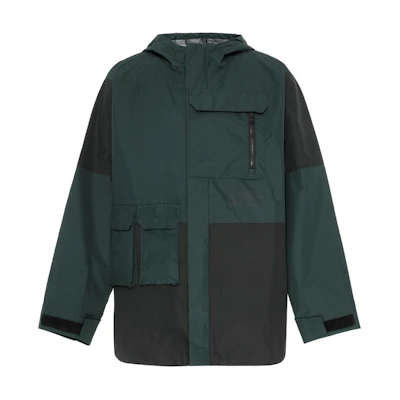Vans Colorblock Zip-Up Hoodie Jacket Deep Green Long Sleeve VN0A54O7PRM