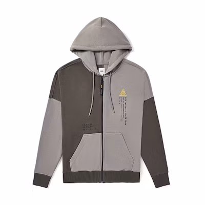 Vans Colorblock Zip-Up Sweatshirt Green Unisex VN0A4RBM6S0