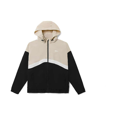 Vans Colorblock Zip Hoodie Jacket Oatmeal Color VN0A5H8X2N1