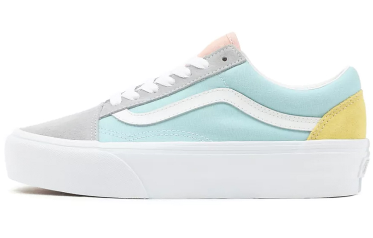 Vans Colour Block Old Skool Platform 'Blue Gray Pink' VN0A5KRG8OJ