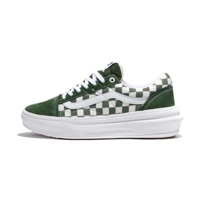 Vans Comfycush Checkerboard Old Skool Overt Cc Skate Shoes 'Green'