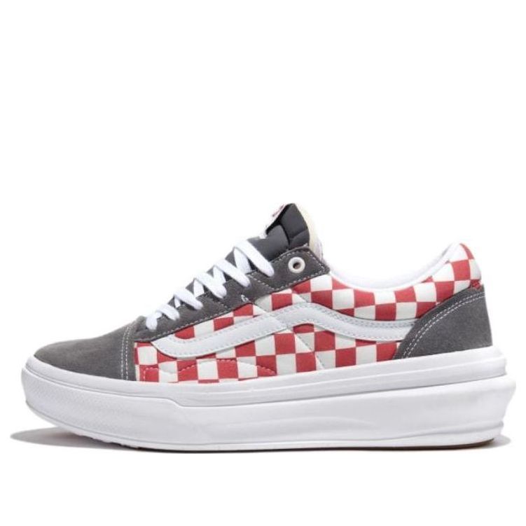 Vans Comfycush Checkerboard Old Skool Overt Cc Skate Shoes 'Red' VN000BWALN4