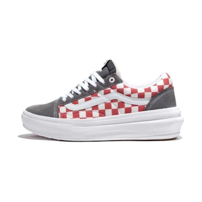 Vans Comfycush Checkerboard Old Skool Overt Cc Skate Shoes 'Red'