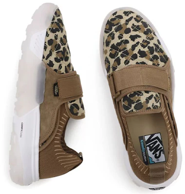 Vans Animal Coast Comfycush 低筒時尚運動休閒鞋 男女同款 棕色 豹紋 Shop Vans Animal Coast Comfycush 低筒時尚運動休閒鞋 男女同款 棕色 豹紋