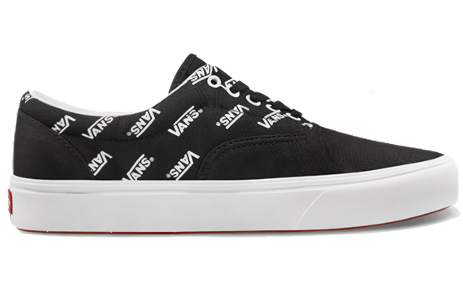 Order Vans Era ComfyCush 字母Logo印花 低筒 男女款 黑色滑板鞋