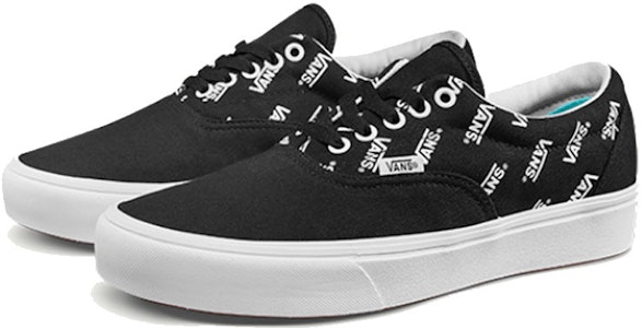 Vans Era ComfyCush 字母Logo印花 低筒 男女款 黑色滑板鞋 Lookbook Vans Era ComfyCush 字母Logo印花 低筒 男女款 黑色滑板鞋