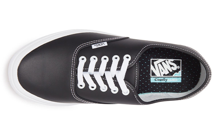 Shop Vans ComfyCush Leren Sneaker Zwart VN0A3WM7L3A
