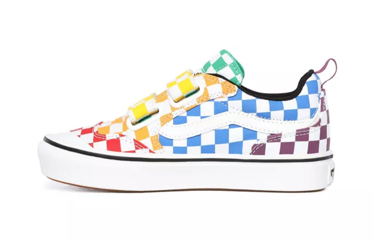 Order Vans Comfycush New Skool V '黄蓝紫' 运动鞋 VN0A4U1PVLV