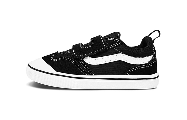 Vans ComfyCush New Skool V Shoes (1-4 years) 'Black White' VN0A4TZH6BT