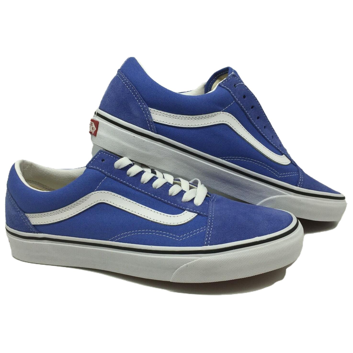 Shop Vans ComfyCush Old Skool 'Biru Putih' VN0A3WMA4AH