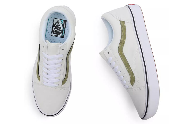 Vans Basics Comfycush Old Skool 'White Green' 圖 4