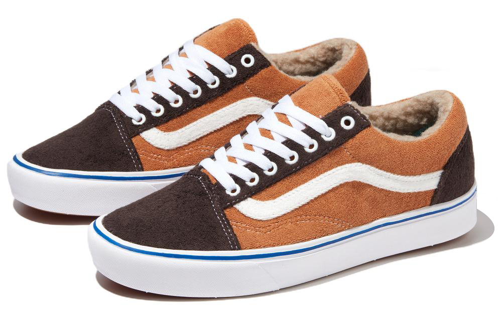 Lookbook Vans Old Skool Comfi Kush 潮流休閒 防滑耐磨 低筒 滑板鞋 男女款 棕白