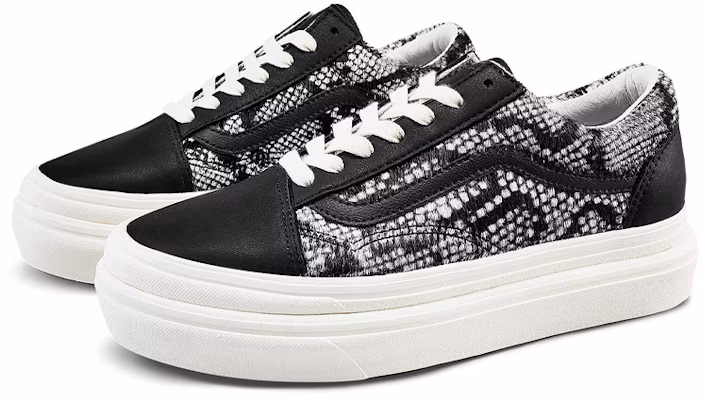 Vans ComfyCush Old Skool LX '黑蛇纹' VN0A4U1E26F Lookbook Vans ComfyCush Old Skool LX '黑蛇纹' VN0A4U1E26F
