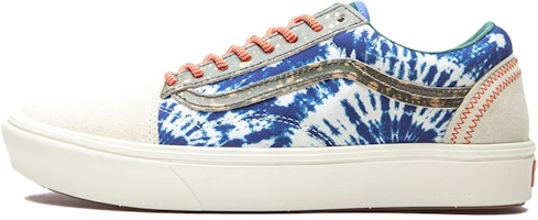 Vans Comfycush Old Skool Tie-dye 'Blue White' VN0A3WMA1S1 Vans Comfycush Old Skool Tie-dye 'Blue White' VN0A3WMA1S1